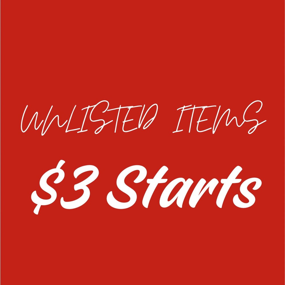 $3 Unlisted Items #1-50